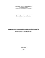 educação a distância, tecnologias na educação, formação continuada, gestão.