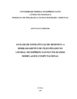 Derramamento de Óleo Pesado. Modelagem Computacional. Análise de Estratégias de Resposta