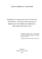 Bactris gasipaes, Biomassa aérea, Cromo, Elementos Toóxicos, Lodo de Esgoto