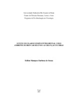 psicologia ambiental; arquitetura; criança-usuária; pátio escolar