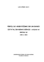 Absenteísmo. Distúrbios osteomusculares. Transtornos mentais e do Comportamento. trabalho bancário.