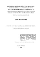 Trabalho. Sentido do trabalho. Professor.