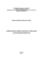 Educação de jovens e adultos; interpretação e resolução de problemas matemáticos; linguagem