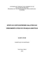 Corticosteróides, asma, crescimento, criança, adolescente